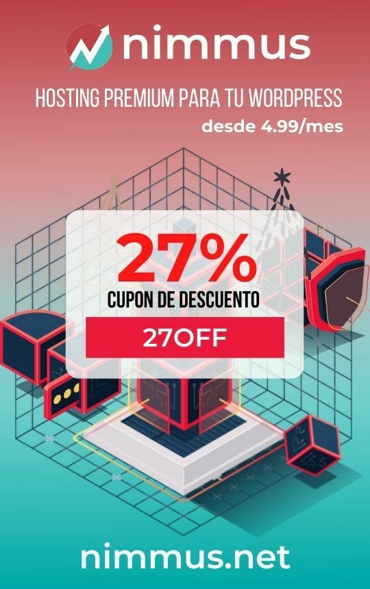 Nimmus 27% - Hosting premium wordpress